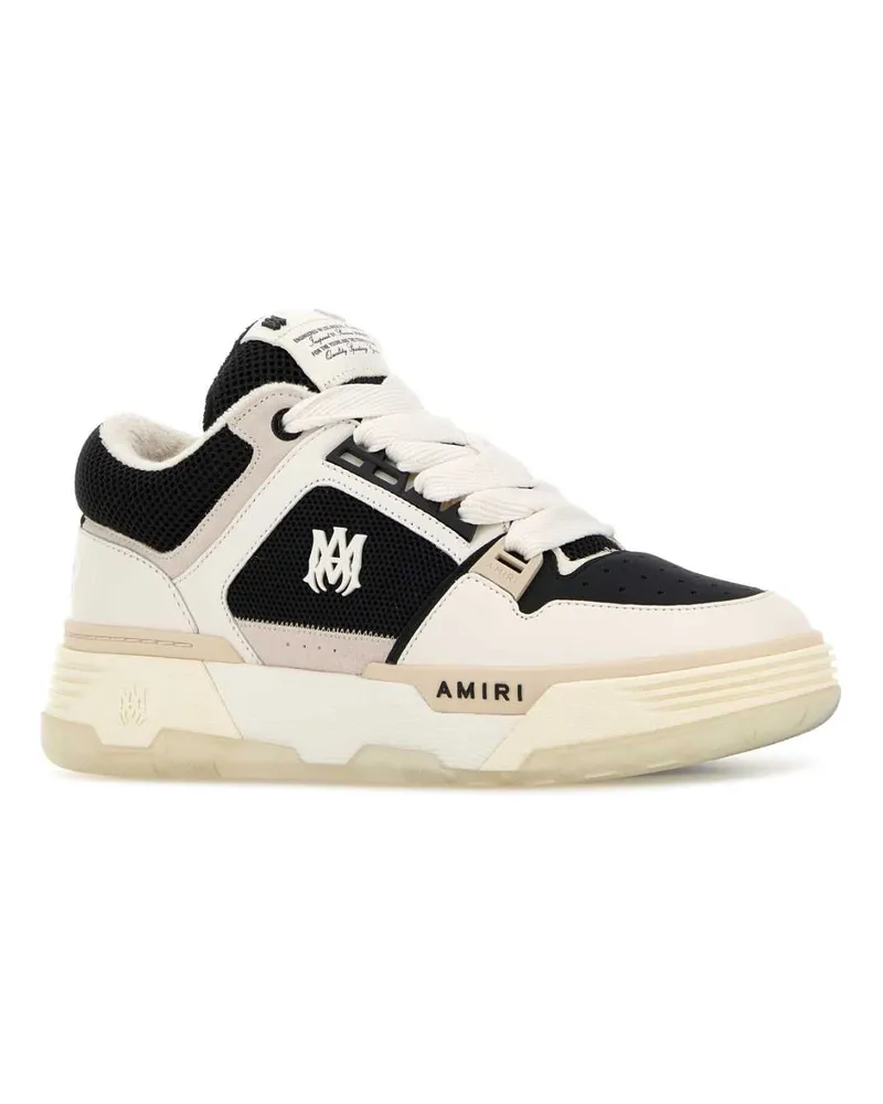 Amiri Men's Two-Tone Leather And Fabric Ma-1 Sneakers Blackalabaster Multicolor