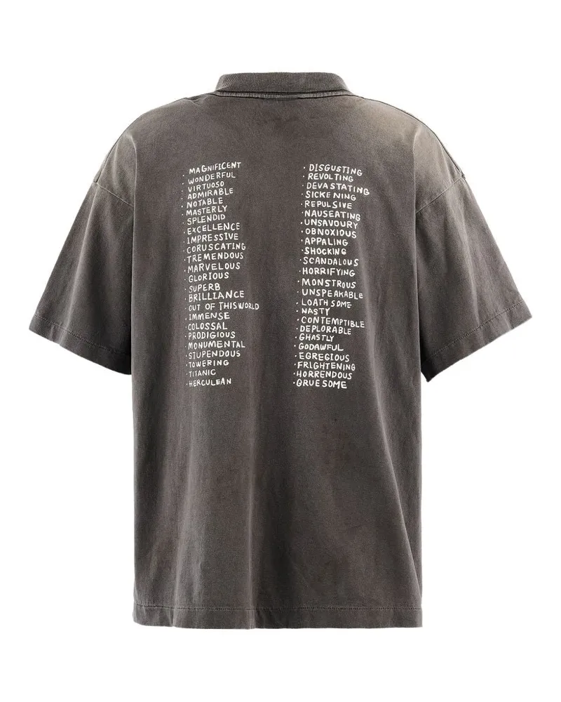 SAINT MXXXXXX Graphic Print T-shirt — Black Black