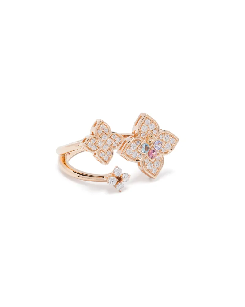 Roberto Coin Women's 18k Rose Gold Venetian Princess Multi-Stone Ring Ss25 W Rose