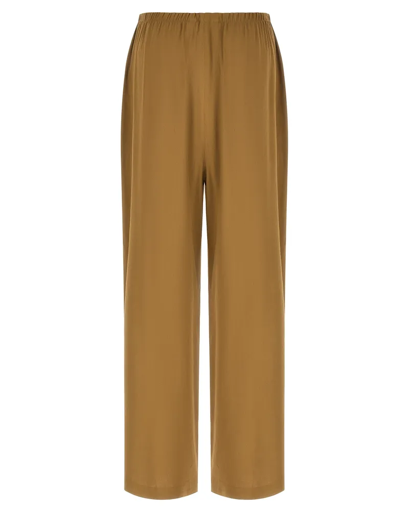 Max Mara Women's Beige Linen Casual Pants Beige