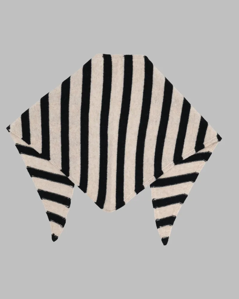 Paul Smith Striped Lambswool Scarf — White White