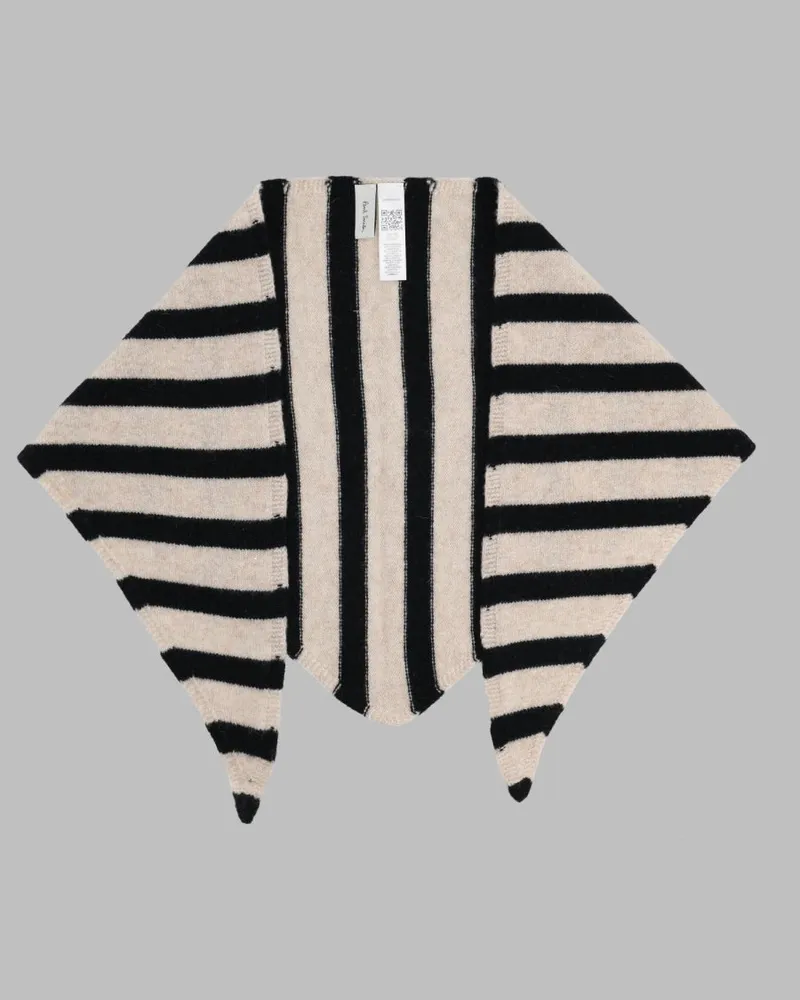 Paul Smith Striped Lambswool Scarf — White White