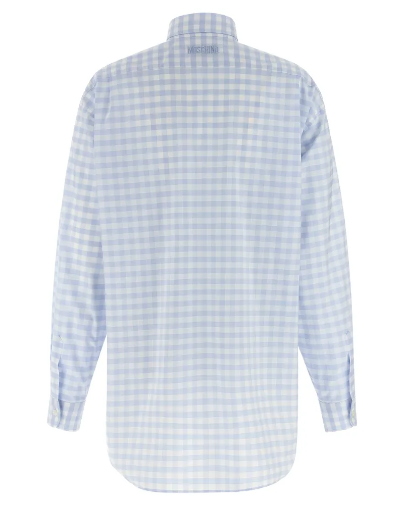 Moschino Women's Blue Cotton Blouse Blue