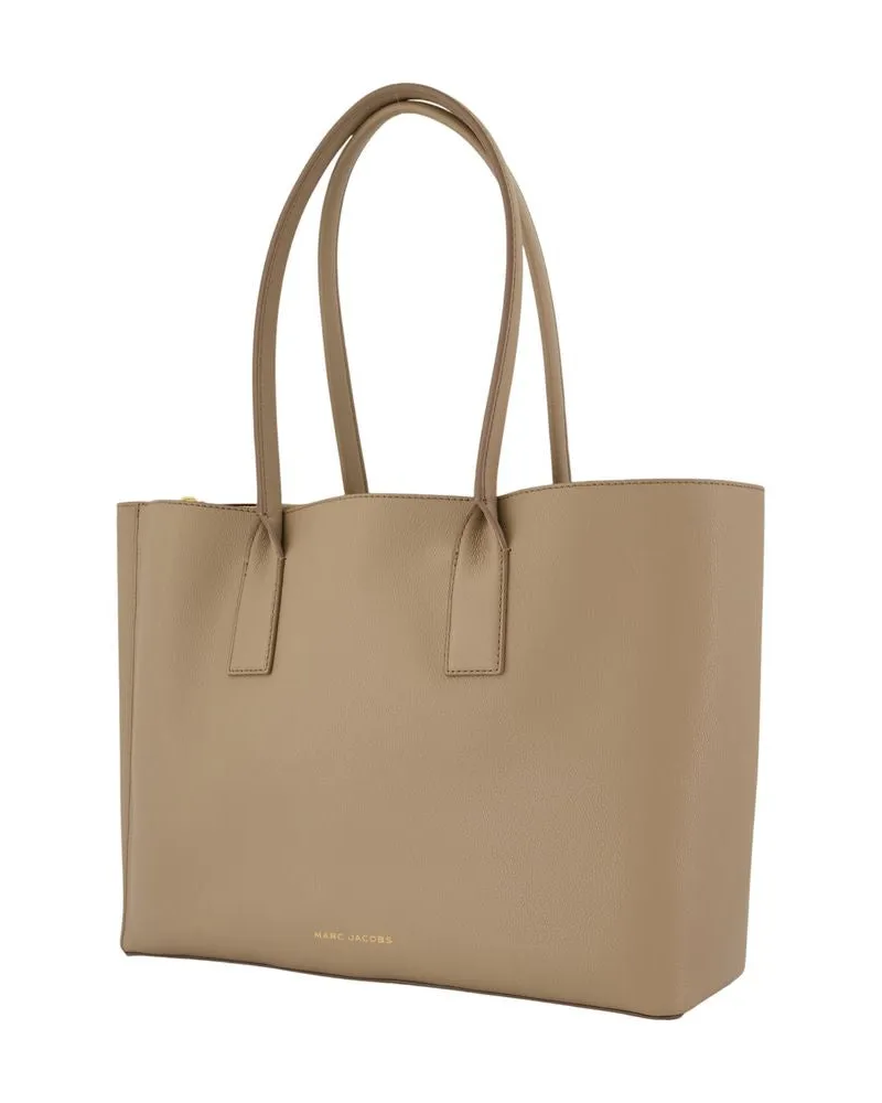 Marc Jacobs Women's The Work Tote Shopper Bag -  Leather Beige Cowhide Totes-Shopping-Bags Beige