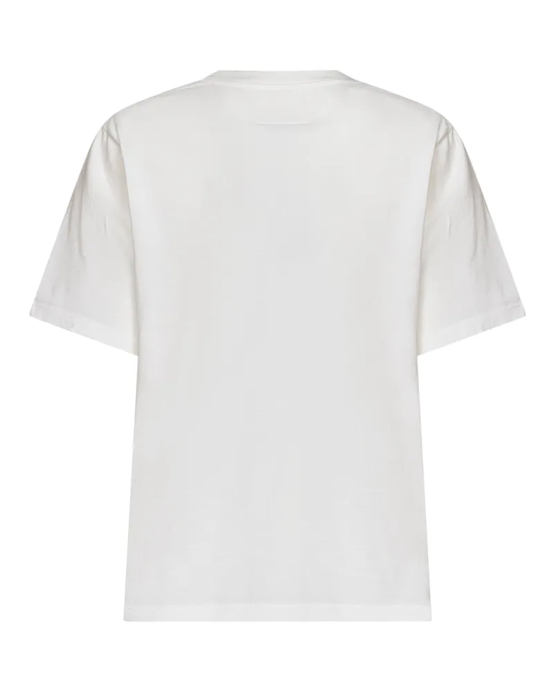 Maison Margiela Women T-Shirt Stretch Jersey White Polyester T-Shirts & Jerseys White