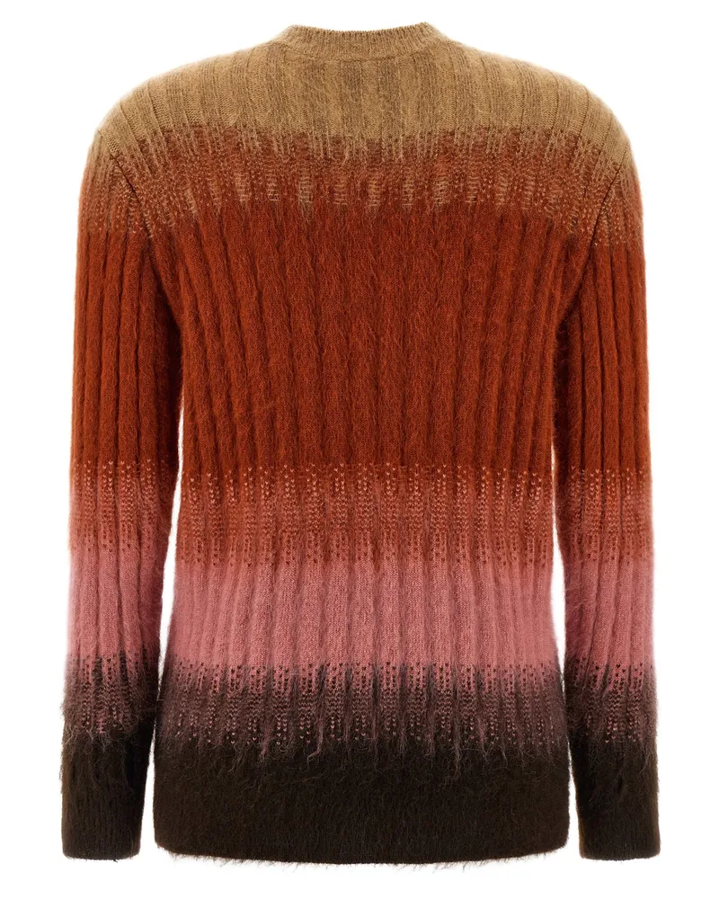Fendi Ombré Mohair Blend Sweater — Camel Camel