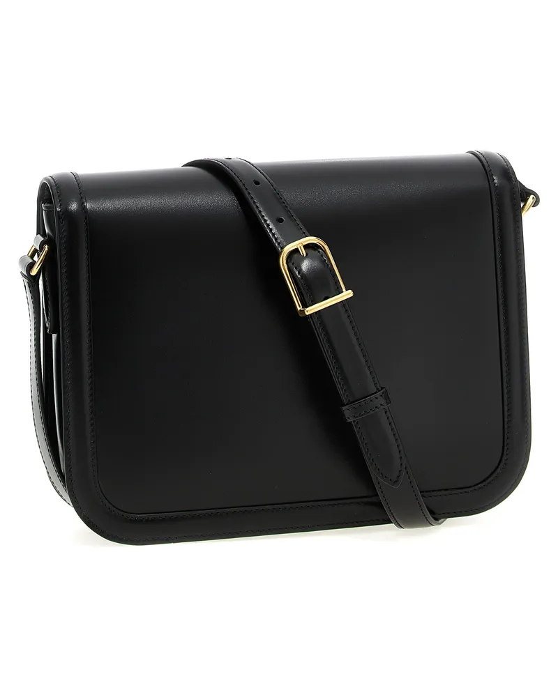 Valentino Garavani Men's Black Calfskin Shoulder Bag Black