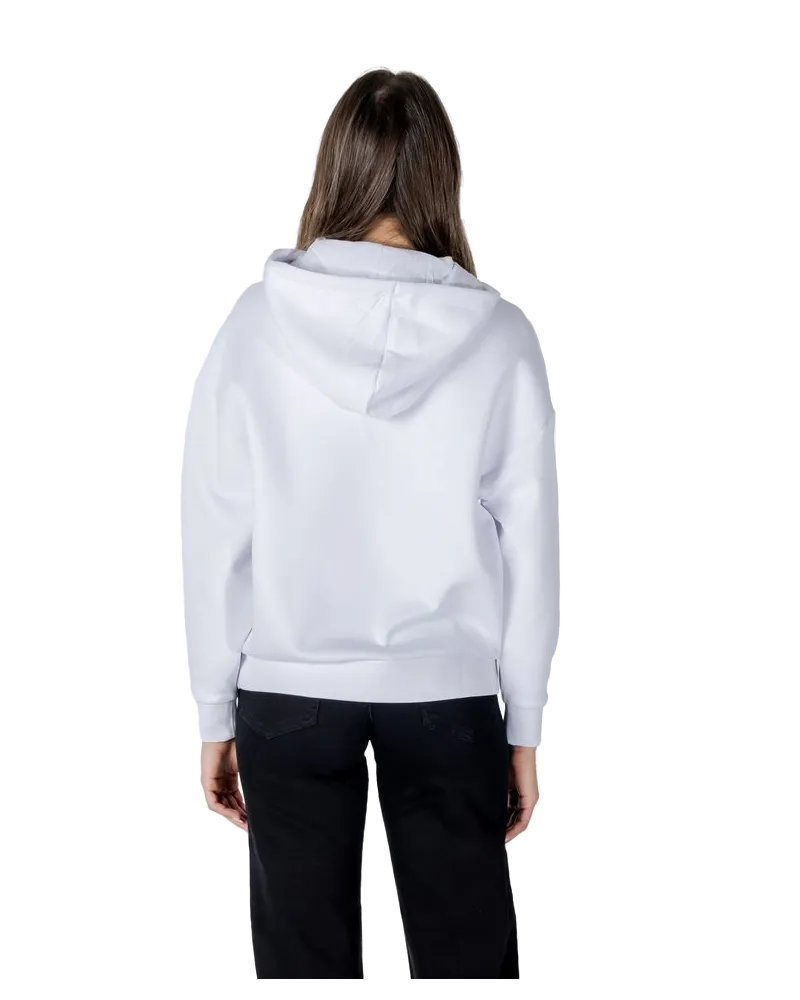 Armani Exchange Logo-Print Cotton Hoodie — White White