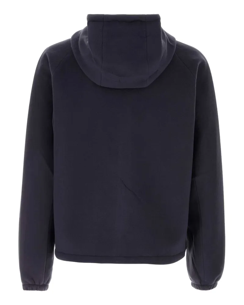 Prada Men's Navy Blue Pile Jacket Giubbini Navy
