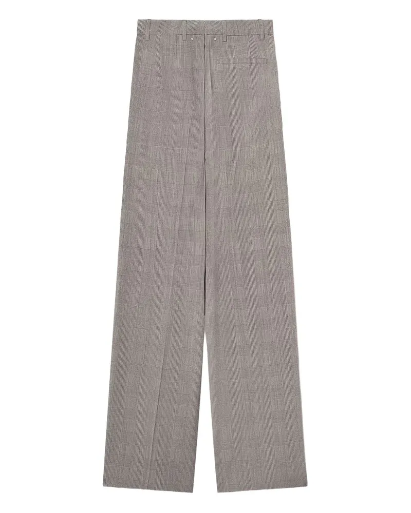 Golden Goose Pleated Wool Trousers — Grey Grey