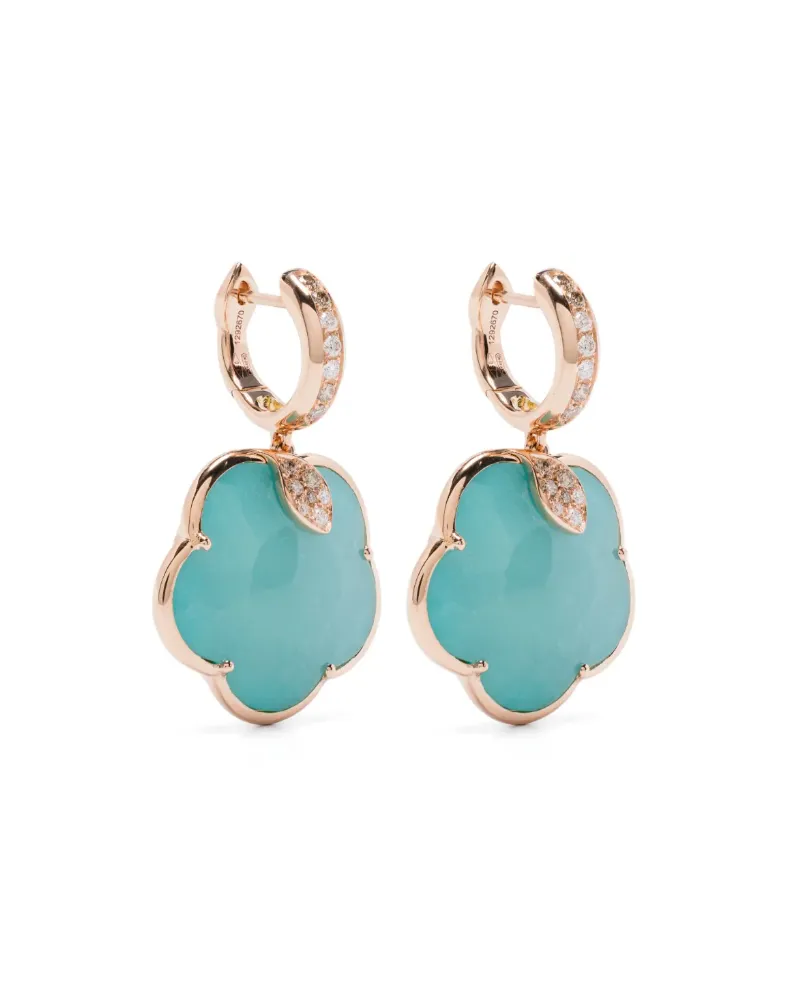Pasquale Bruni Women's 18k Rose Gold Ton Joli Diamond Earrings Ss25 W Turquoise
