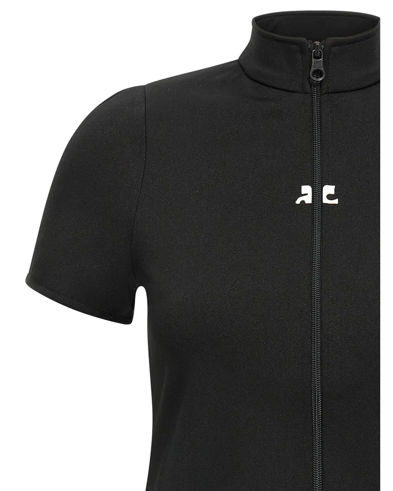 Courrèges Women's Black Polyester Top Black