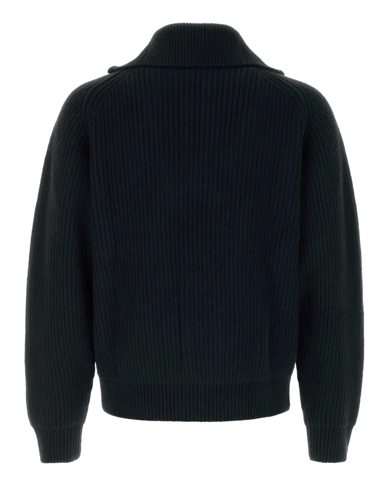 Jil Sander 001 Exterior: Wool Maglieria Sweater Black