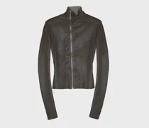 Women's Veste En Cuir Gary Jacket Grease Brown