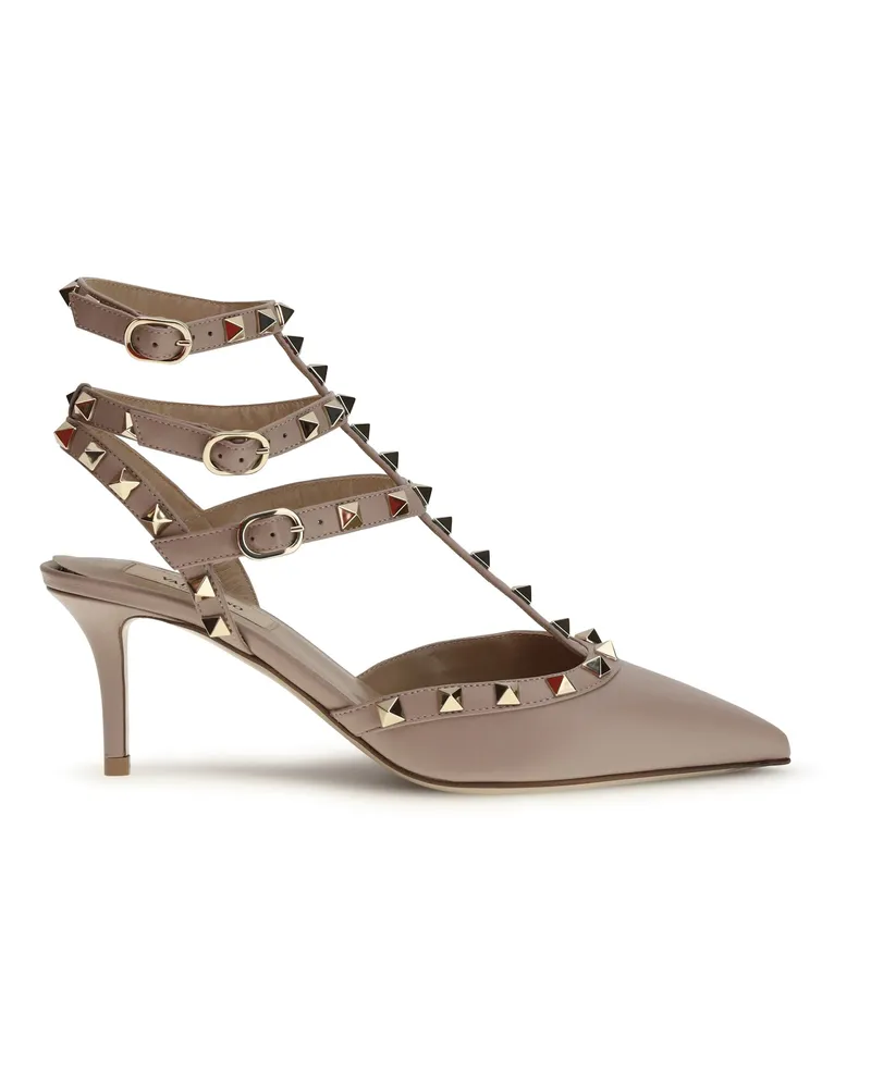 Valentino Garavani Women's Sandals Ankle-Strap Rockstud Powder Pink Pink