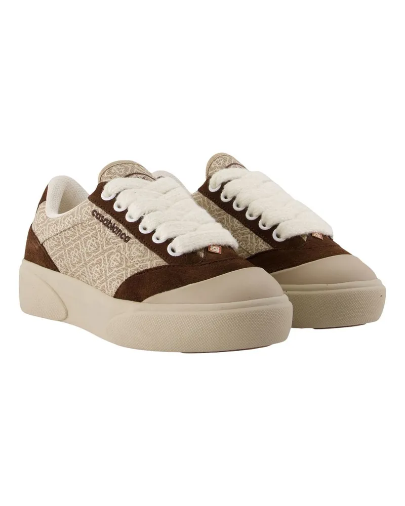 Casablanca Paris Women's Del Mar Sneaker Brown Calfskin Brown