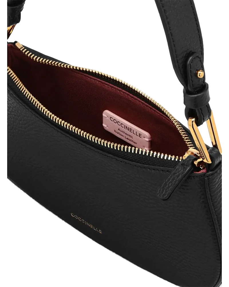 Coccinelle Women's Shoulder Bag Black Cow Leather - Shoulder-Bags Black