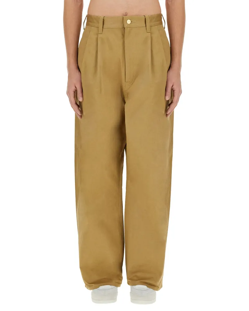 Junya Watanabe Cotton Collaboration Trousers — Beige Beige