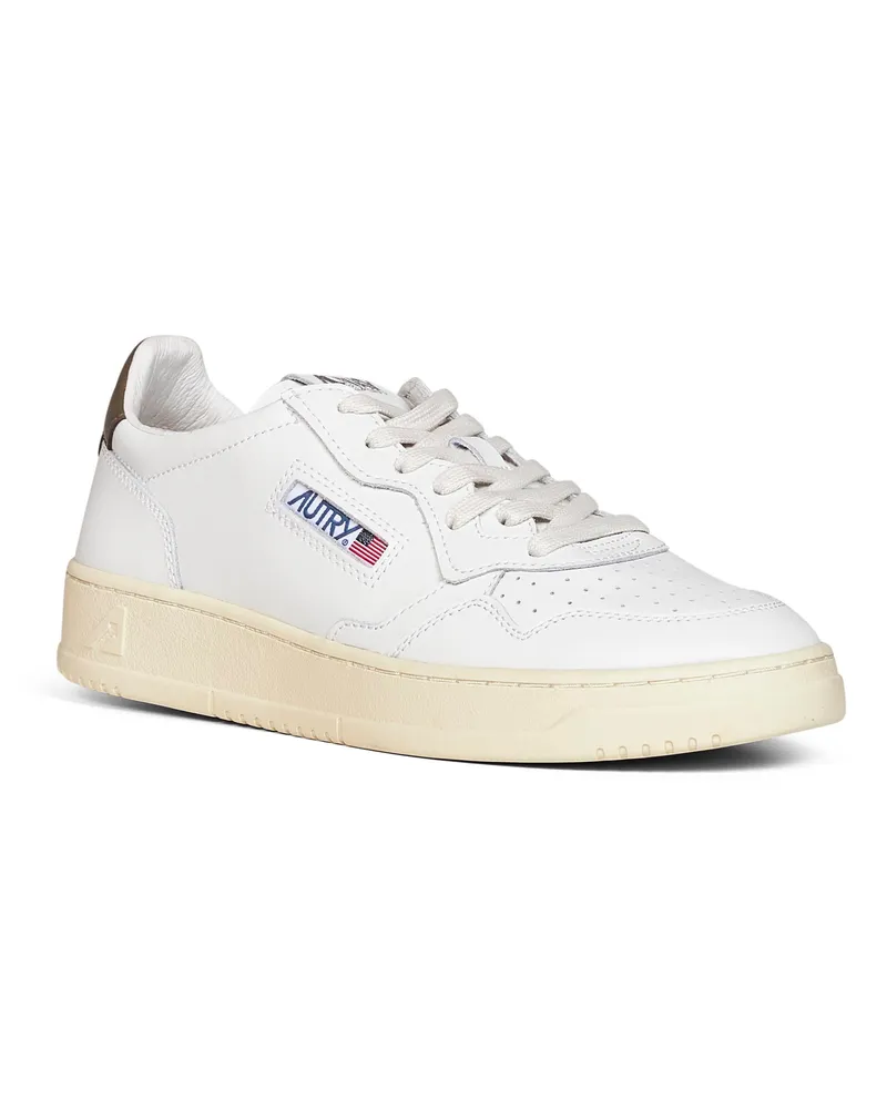 AUTRY Men's Sneakers Medalist Low White Leather Calf Trainers White