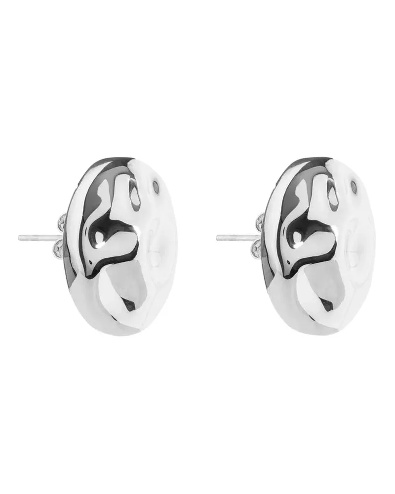 Federica Tosi Women's Earrings Rock Silver-Coloured Metal Metallic Silver