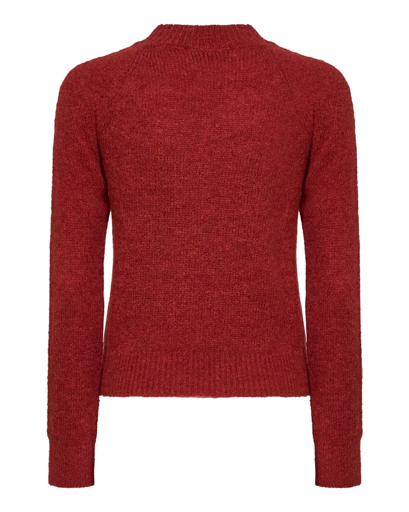 Dries van Noten Alpaca-Blend Ribbed Crewneck Sweater — Red Red