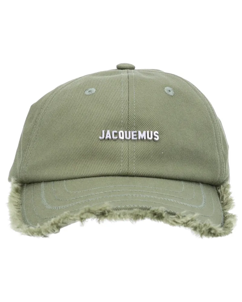 Jacquemus ACU00452AW0_0092560 Cotton Baseball Cap — Green Green