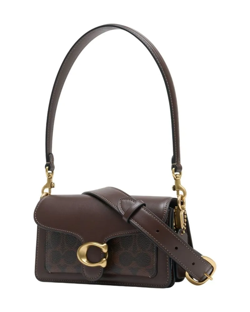Coach Women's Signature Tabby 20 Refresh Shoulder Bag -  Canvas Brown Shoulder-Hobo-Bags Brown
