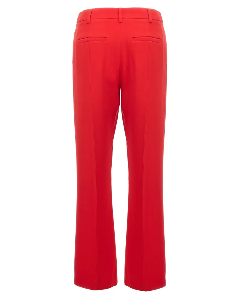 Valentino Garavani Women's Multicolor Silk Dress Pants Red
