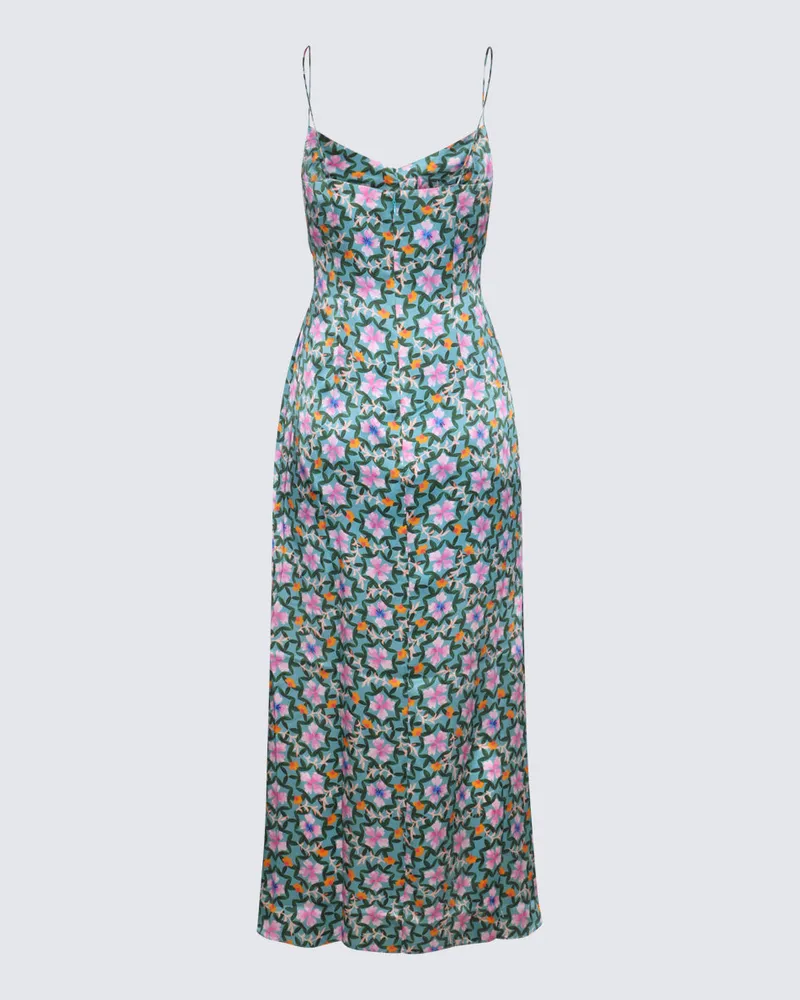 Saloni Women's Dresses Sorrel Teal _pl Multicolor