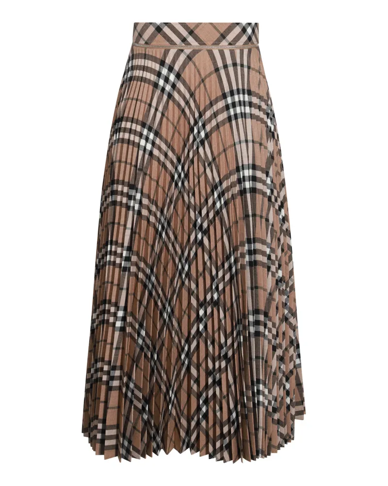 Burberry Women's Skirts Linden Ip Check _pl Wv Beige