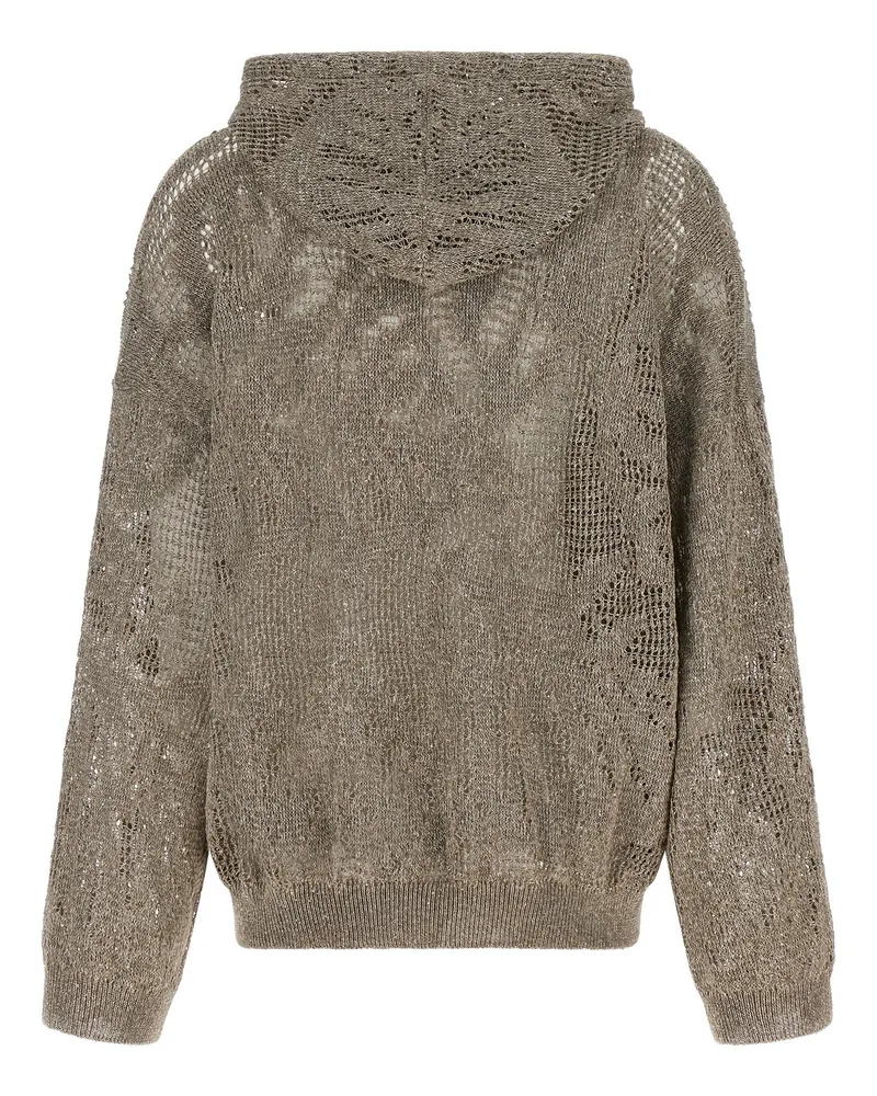 Brunello Cucinelli Women's Brown Linen Cardigan Clothing Brown