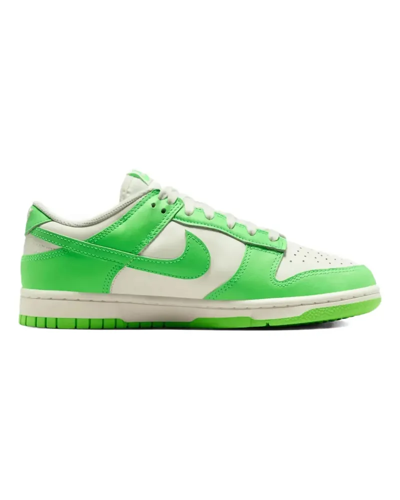 Nike Women's Dunk Low Sneaker Green Leather Canvas Rubber Green