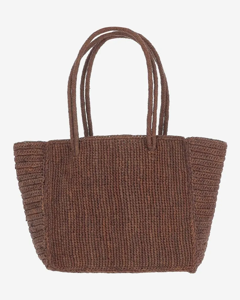 MC2 Saint Barth Women's Raffia Handbag Brown Handbags Hand Bags Brown