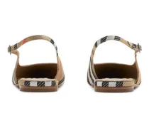 Women's Brown Fabric Ballet Flats