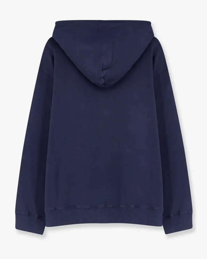 Maison Margiela Men Sweatshirt Organic Cotton Blue Sweatshirts Sweater Navy