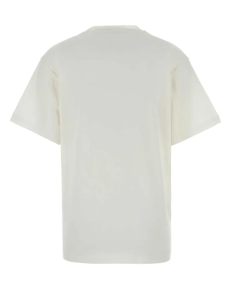 Gucci Logo-Embroidered Cotton T-Shirt — White White
