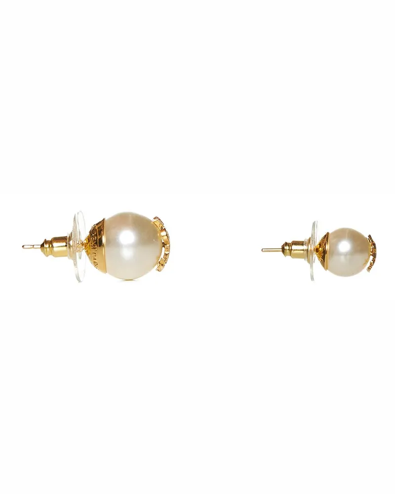 Saint Laurent Cassandre Earrings — White White
