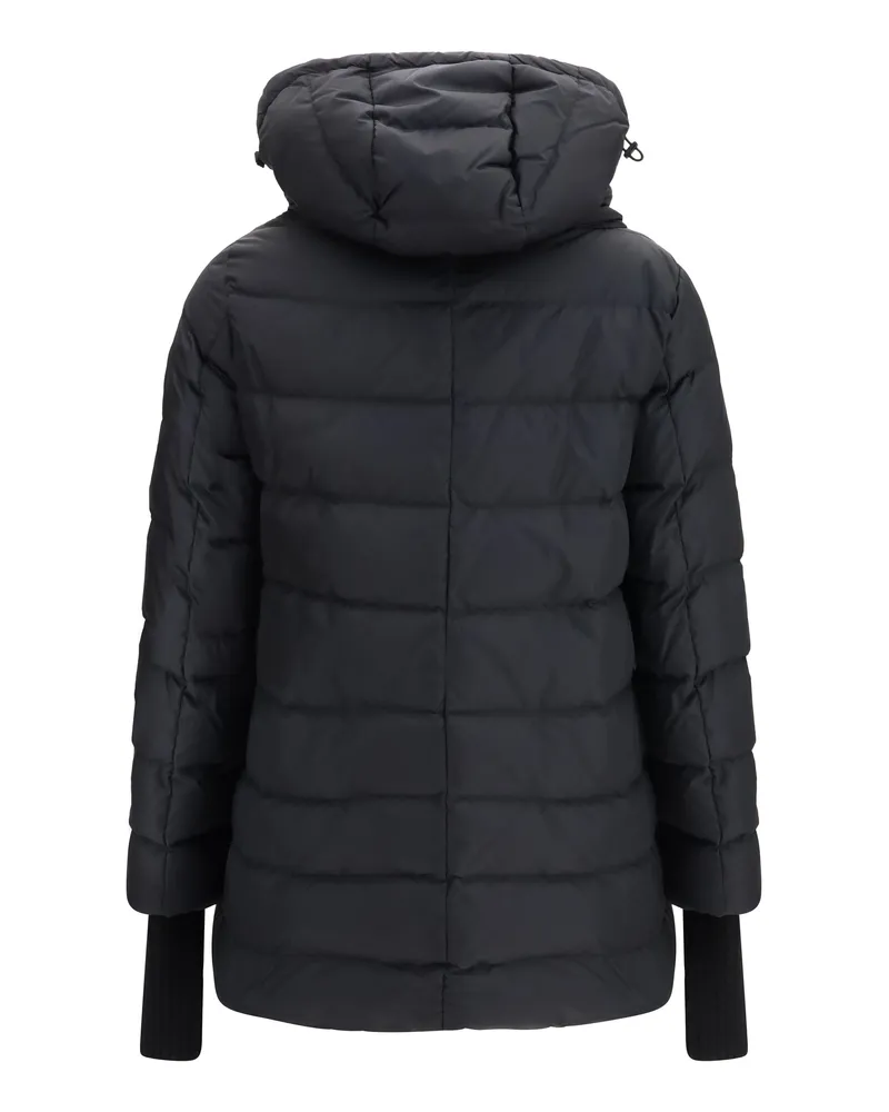 Herno Hooded Down Down Jacket — Black Black