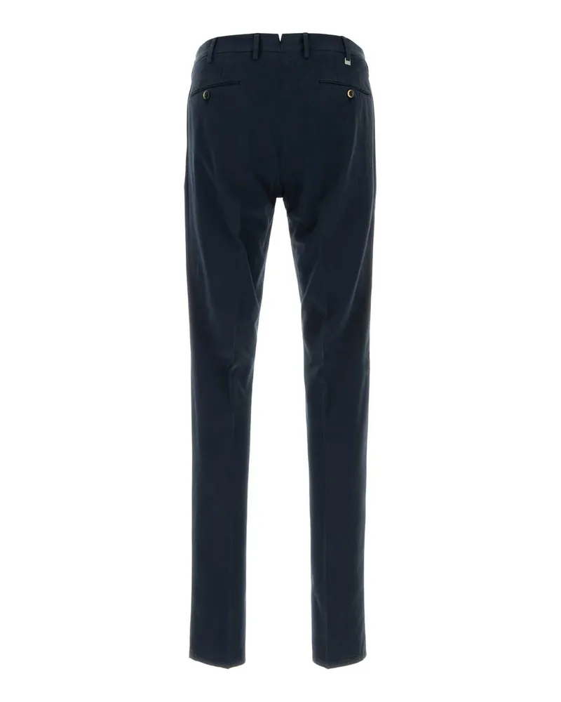 PT TORINO Stretch Cotton Blend Trousers — Navy Navy