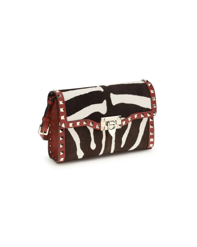 Valentino Garavani Women's Multicolor Calf Leather Bos Taurus Shoulder Bag Multicolor