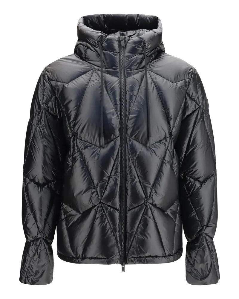 Moose Knuckles Men Puffer Jacket Iceberg Quilted Black Nylon Padded & Down Black