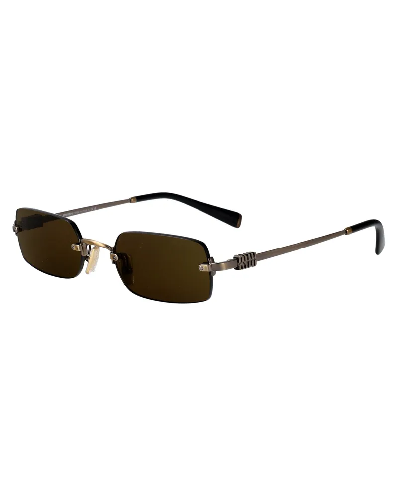 Miu Miu Women's Sunglasses Old Gold Metal Gold