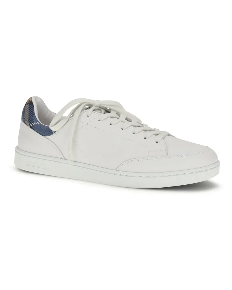Burberry Men's Sneakers The Set Leather White-Wave Blue Upper: Calf Trainers White/wave White