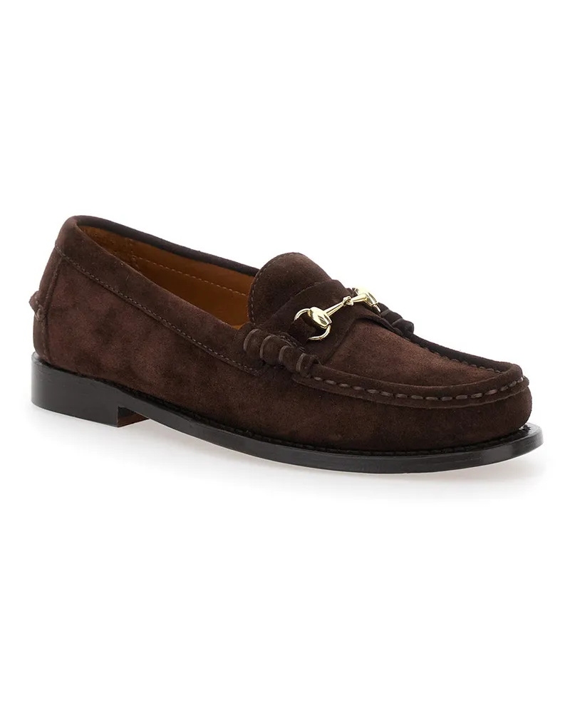 Sebago Women's Loafers Joe Modena Brown Suede Upper Brown