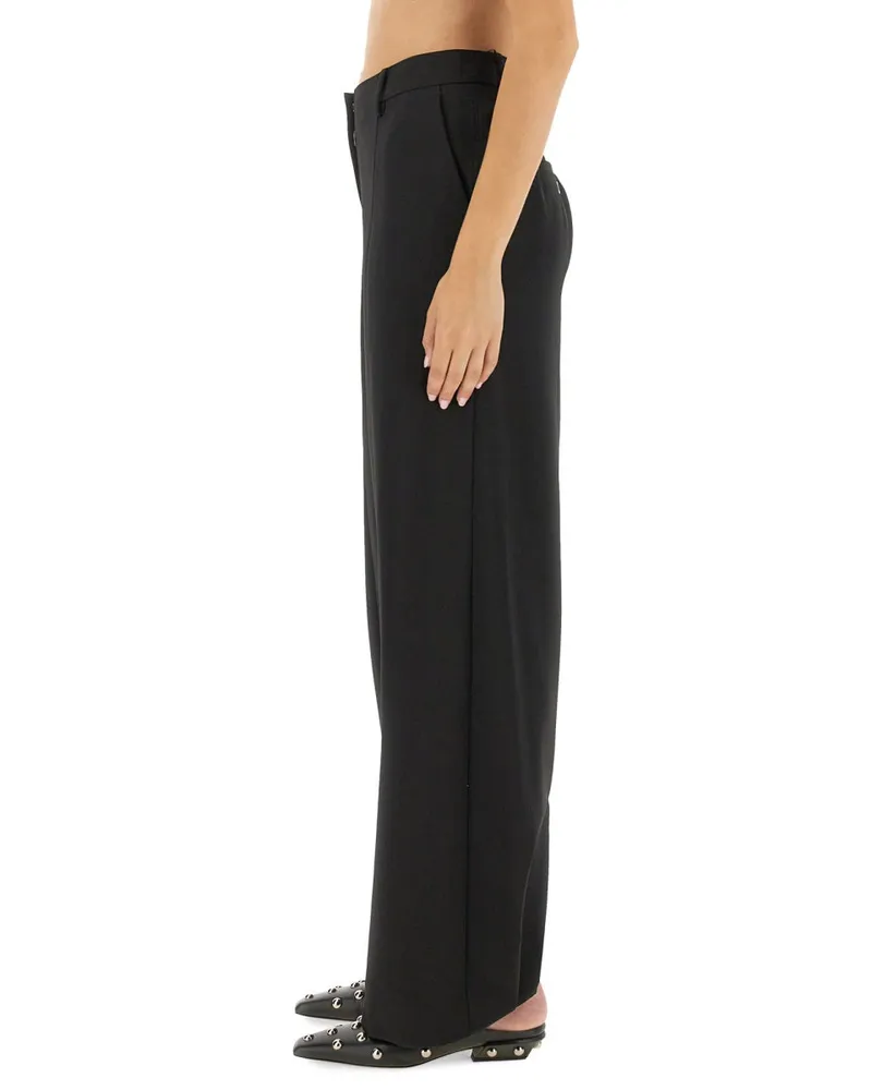 Jean Paul Gaultier Stirrup Polyamide Trousers — Black Black