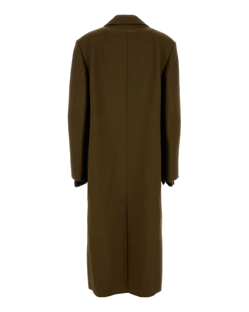 Maison Margiela Women's Mud Polyester Coat Khaki Cappotti Khaki