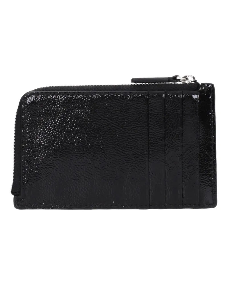 Courrèges Textured Leather Wallet — Black Black
