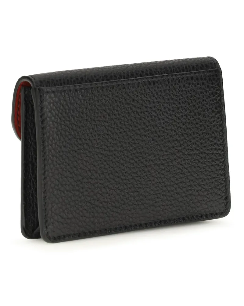 Ferragamo Women's Keyring Gancini Black Calfskin Calf Leather Wallets & Purses Black