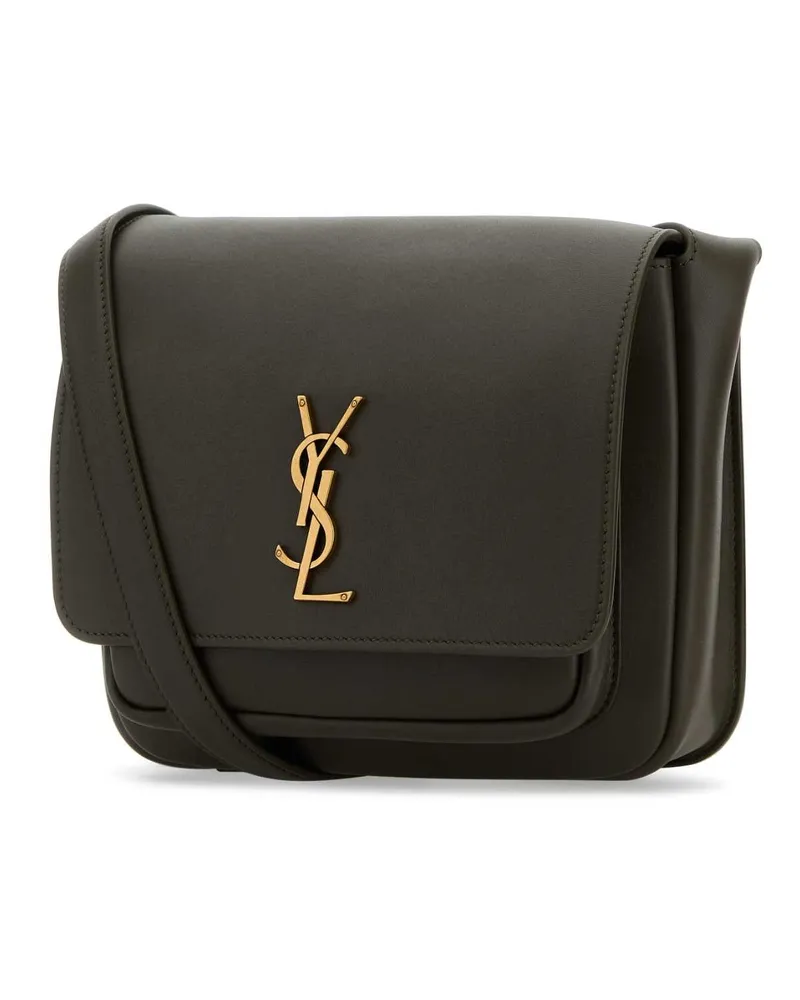 Saint Laurent Women's Bottle Green Leather Niki Crossbody Bag Lightmusk Borse A Tracolla Green