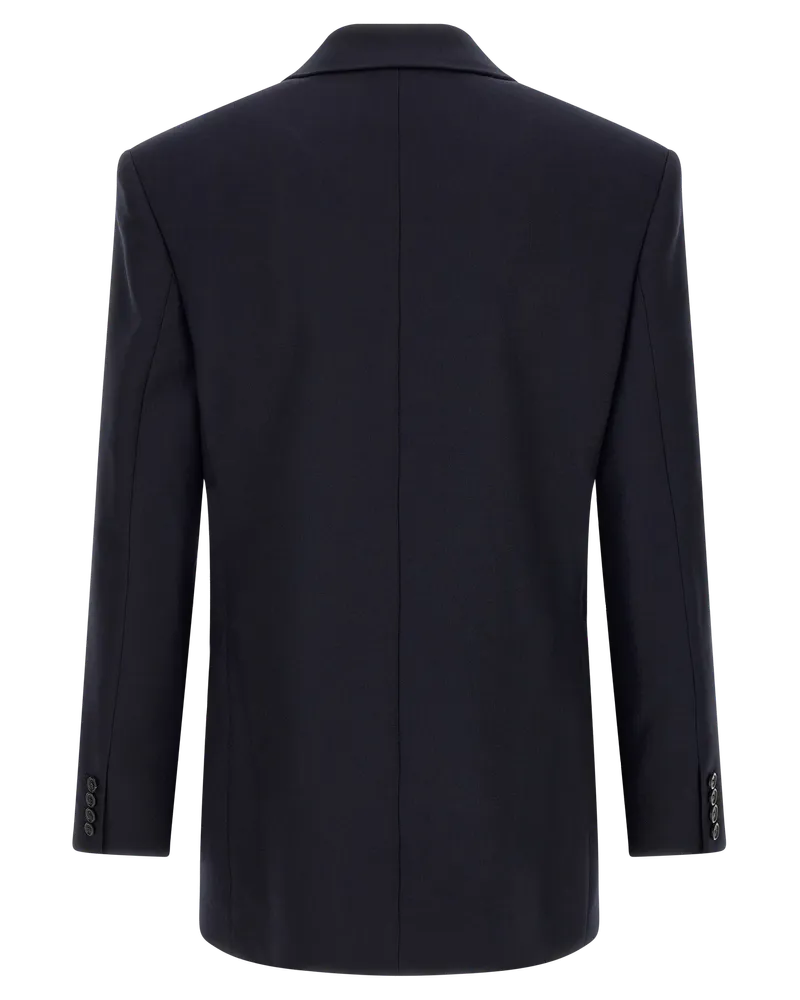 Saint Laurent Men's Blue Wool Blazer Clothing Navy